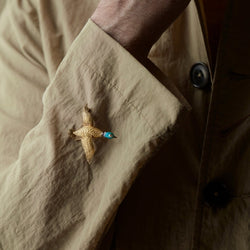 Broche canard en or jaune et diamant - Castafiore