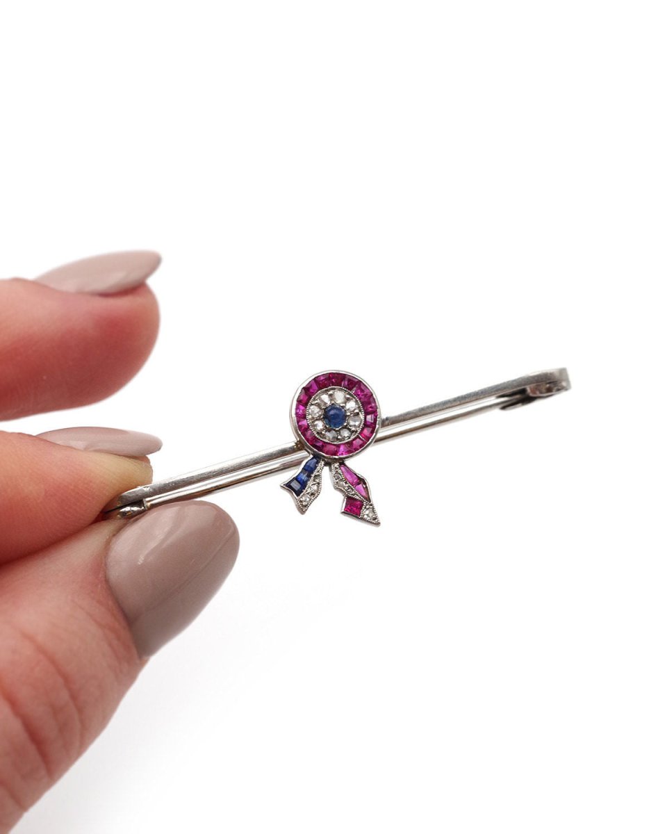 Broche Cartier cocarde France - Castafiore