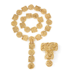 Broche CHAUMET "Labyrinthe" en or jaune - Castafiore
