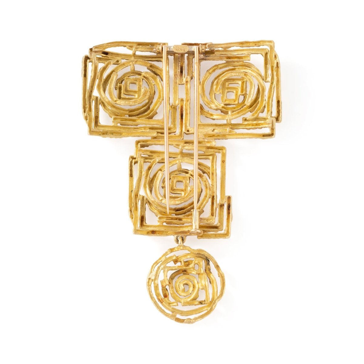 Broche CHAUMET "Labyrinthe" en or jaune - Castafiore