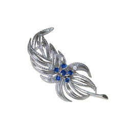 Broche Clip Boucheron Saphirs et diamants - Castafiore