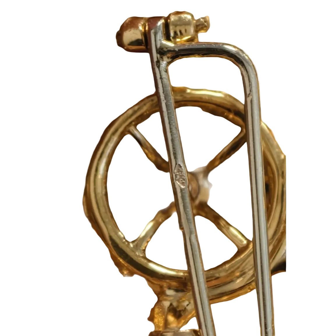 Broche Clip VAN CLEEF & ARPELS en or jaune et diamants - Castafiore