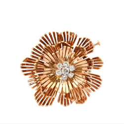 Broche diamants en or 18k - Castafiore