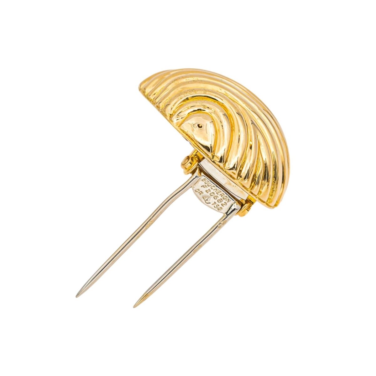 Broche Double Épingle BOUCHERON "Pomme" en or jaune - Castafiore