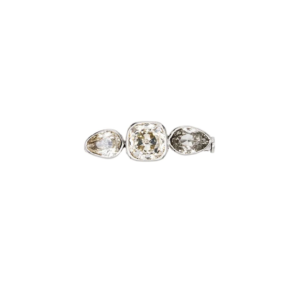 Broche en argent et diamants - Castafiore
