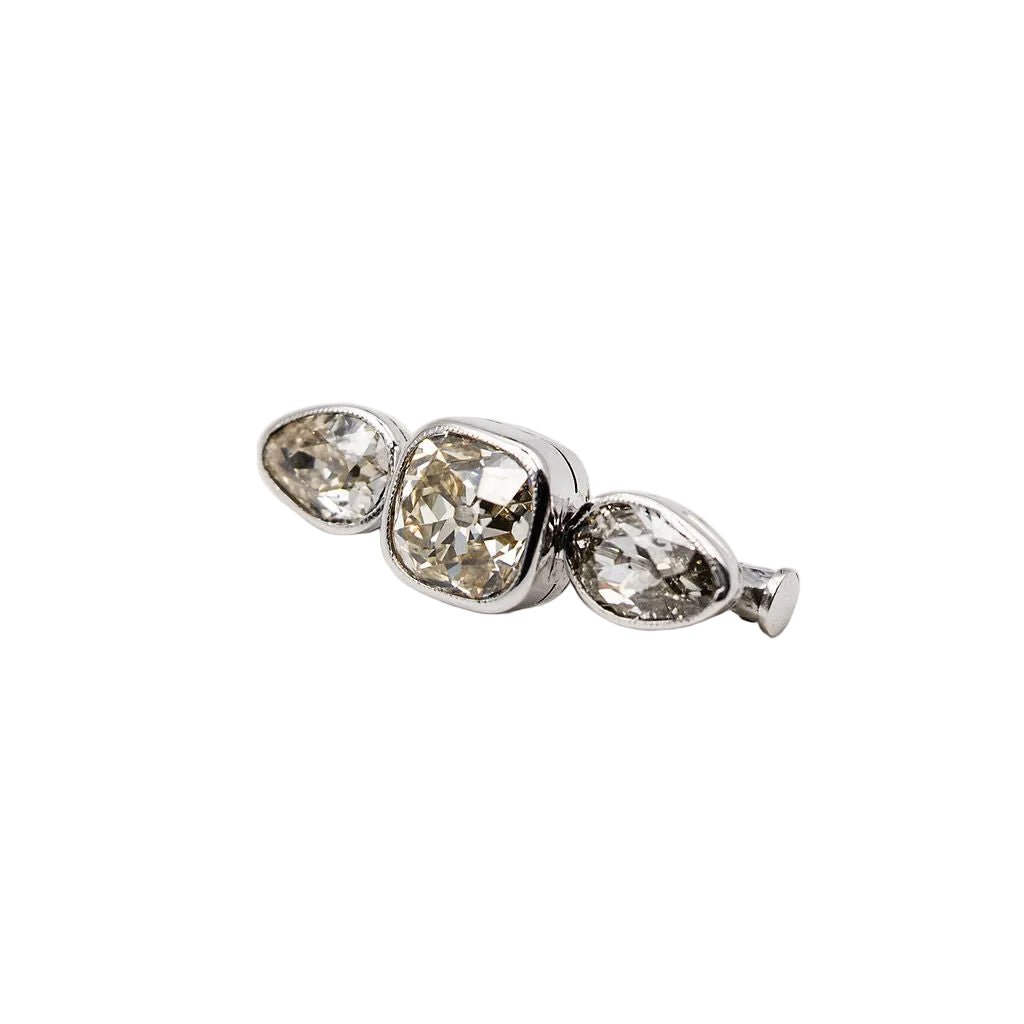 Broche en argent et diamants - Castafiore