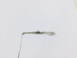 Broche En Or Blanc Diamants Et Saphirs - Castafiore