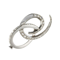 Broche en or blanc et diamants - Castafiore