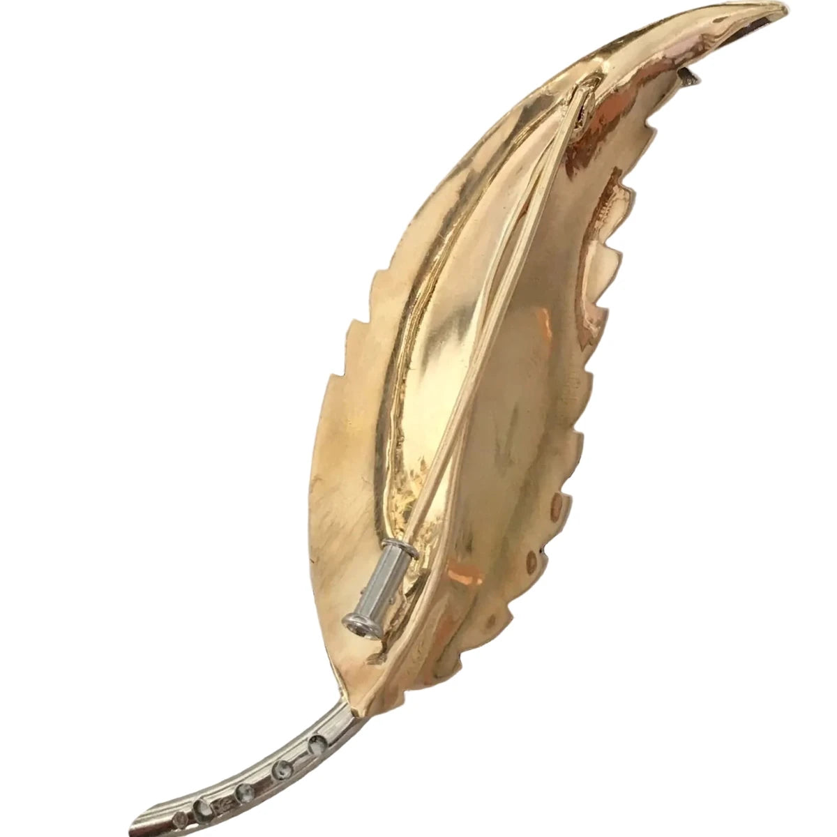 Broche en or blanc, or jaune et diamants - Castafiore