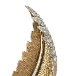 Broche en or blanc, or jaune et diamants - Castafiore