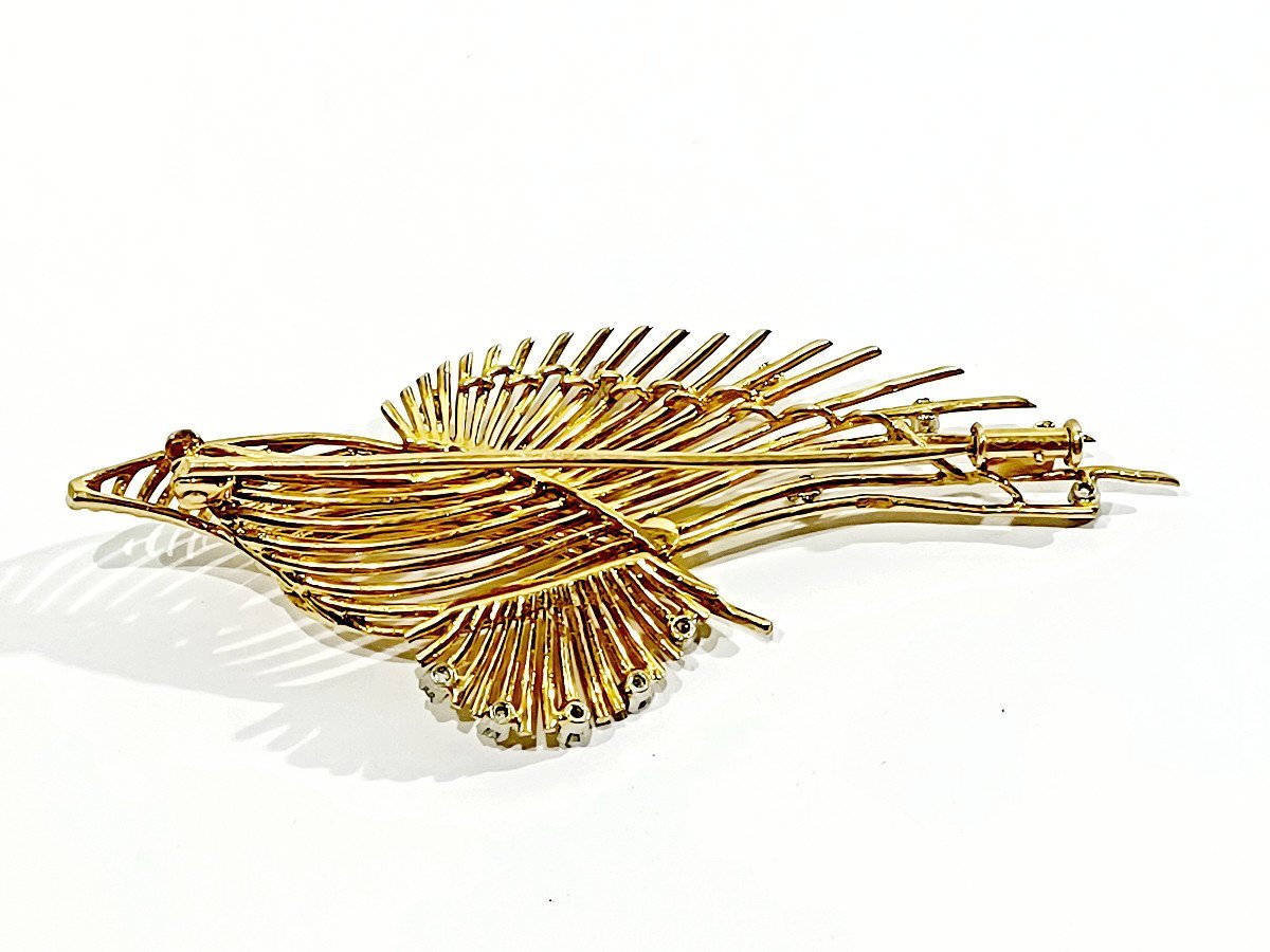 Broche En Or Et Diamants - Castafiore