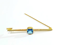 Broche En Or Et Pierre Synthétique - Castafiore