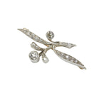 Broche en or jaune, argent et diamant - Castafiore