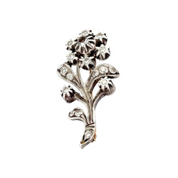 Broche en or jaune, argent, saphirs et diamants - Castafiore