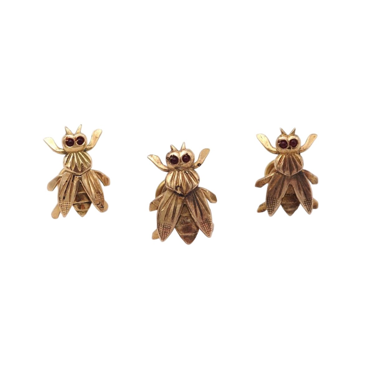 Broche en or jaune et grenats - Castafiore