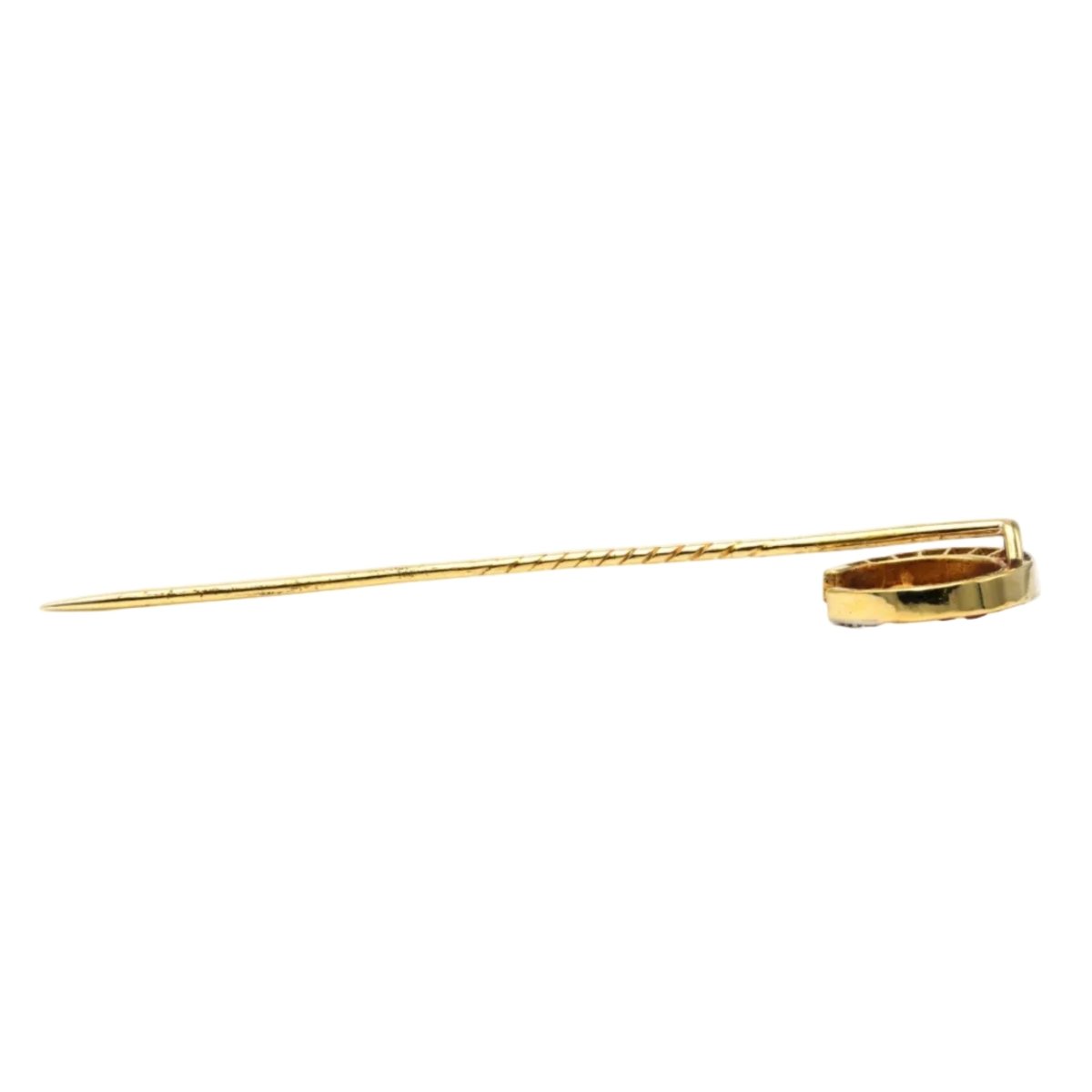 Broche en or jaune, rubis et diamants - Castafiore