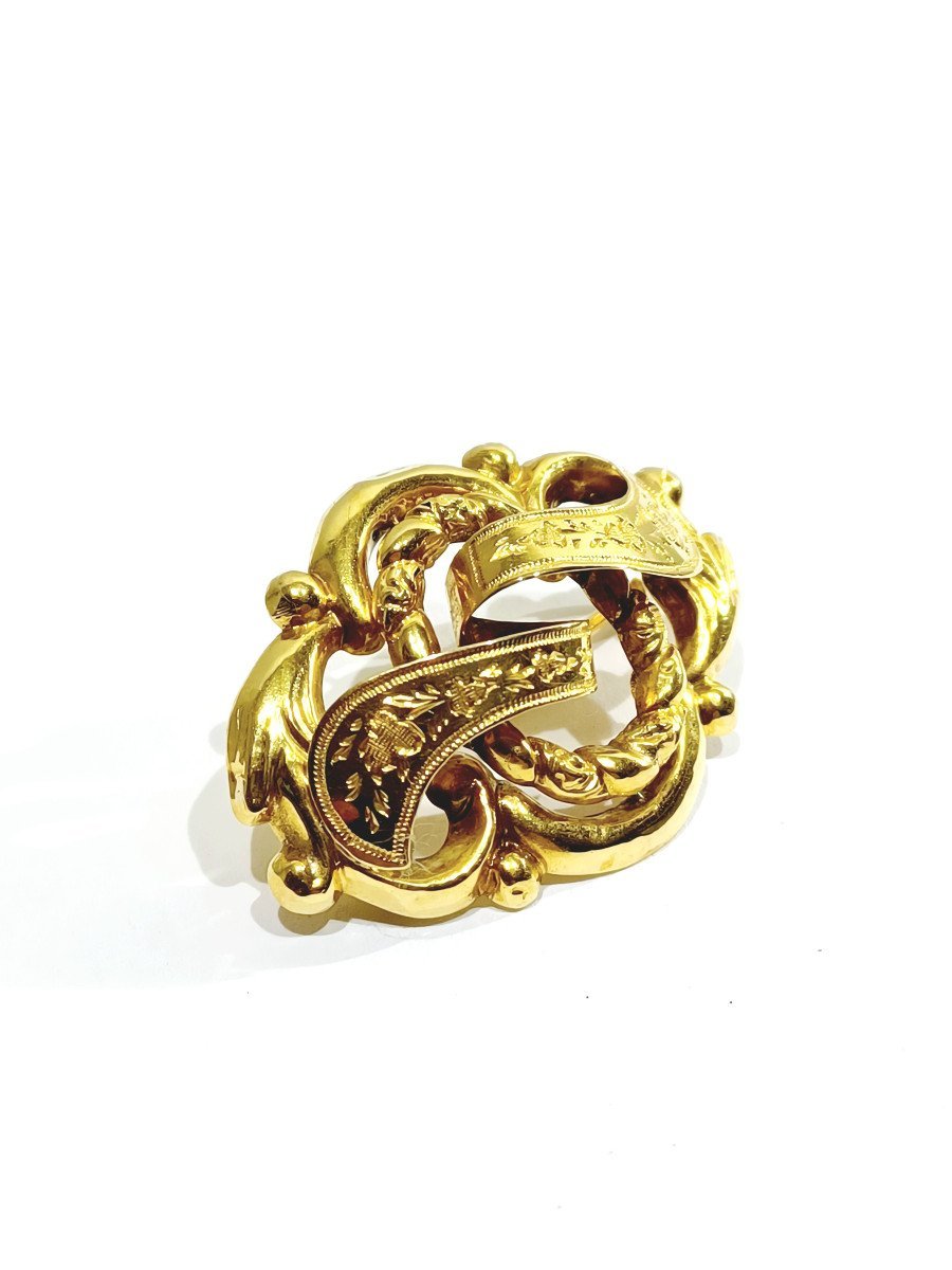 Broche En Or Napoléon III - Castafiore