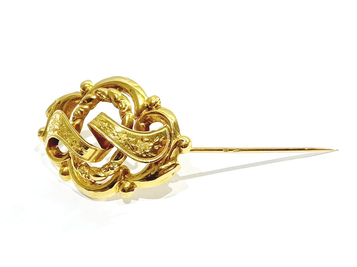 Broche En Or Napoléon III - Castafiore