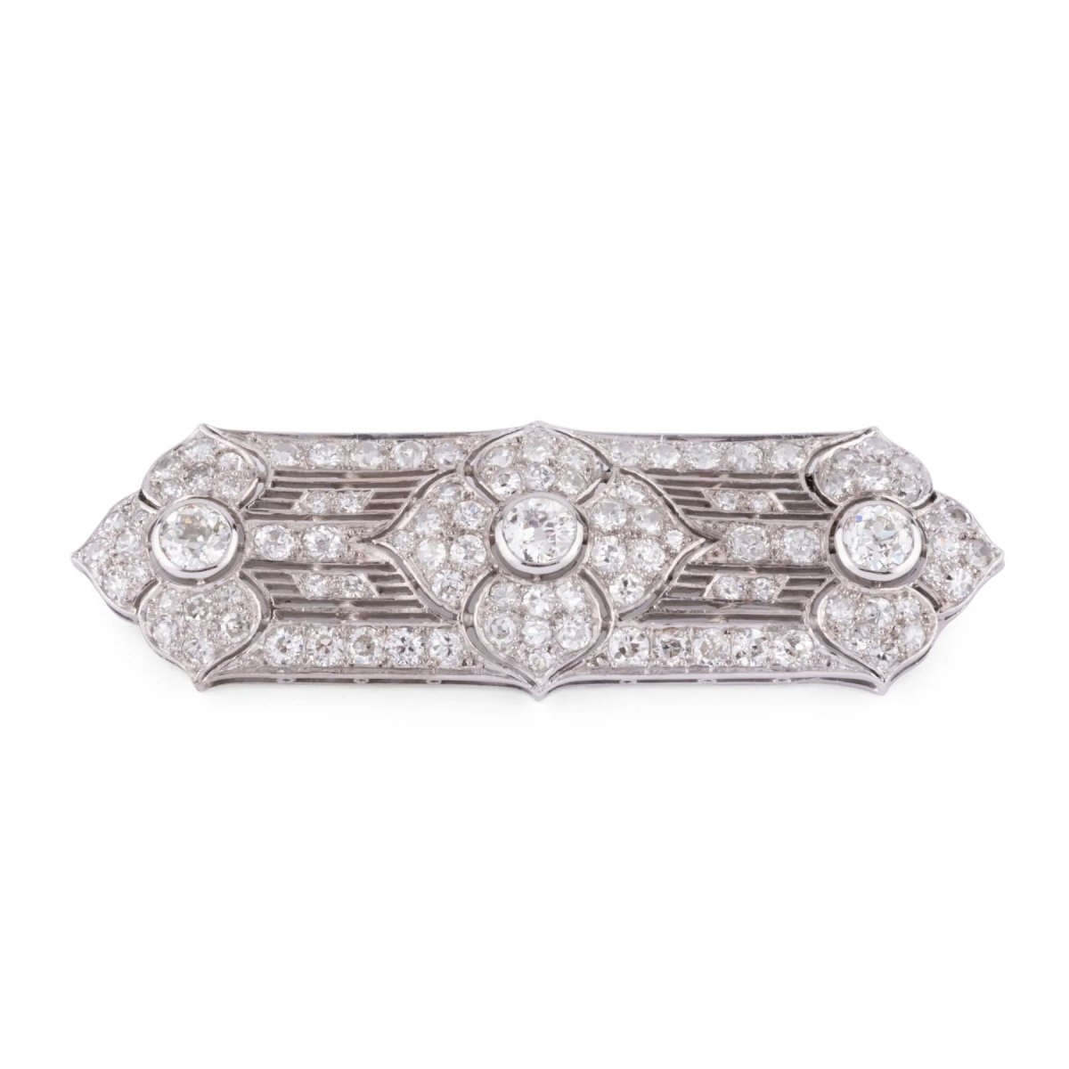 Broche en platine et diamants - Castafiore