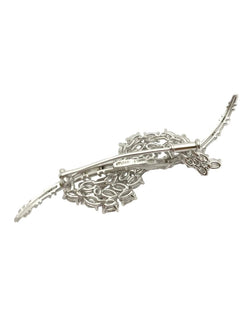 Broche Épingle BULGARI en or blanc et diamants - Castafiore