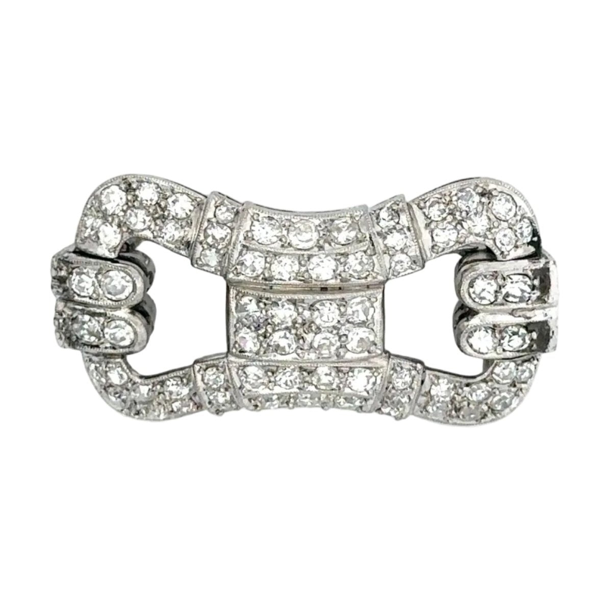 Broche Épingle en or blanc et diamants - Castafiore