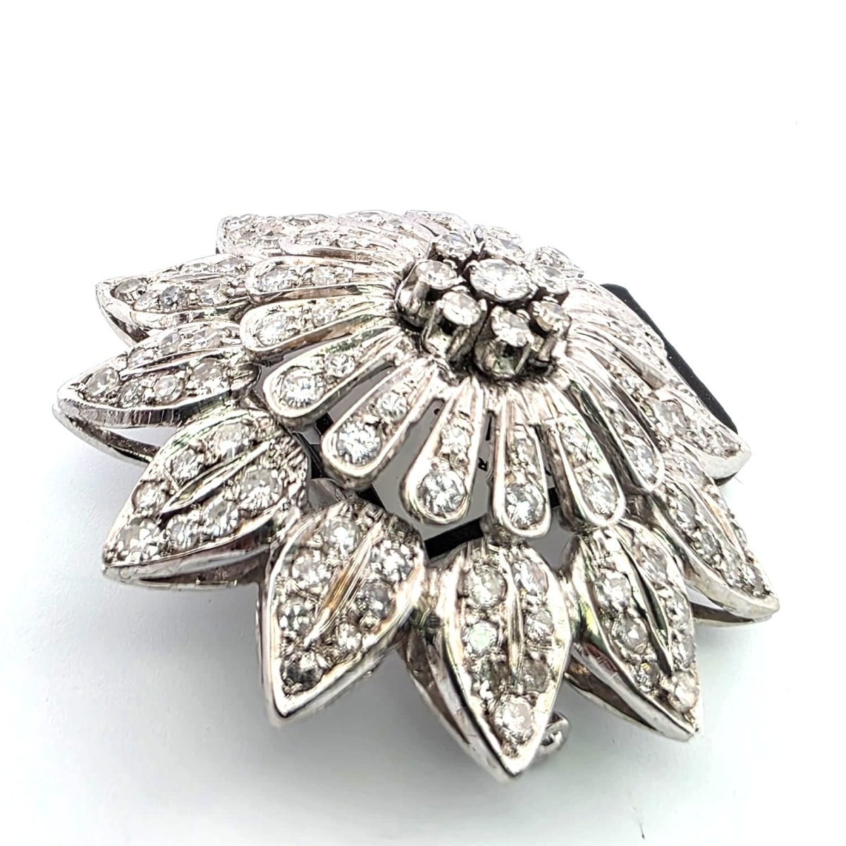 Broche Épingle en or blanc et diamants - Castafiore
