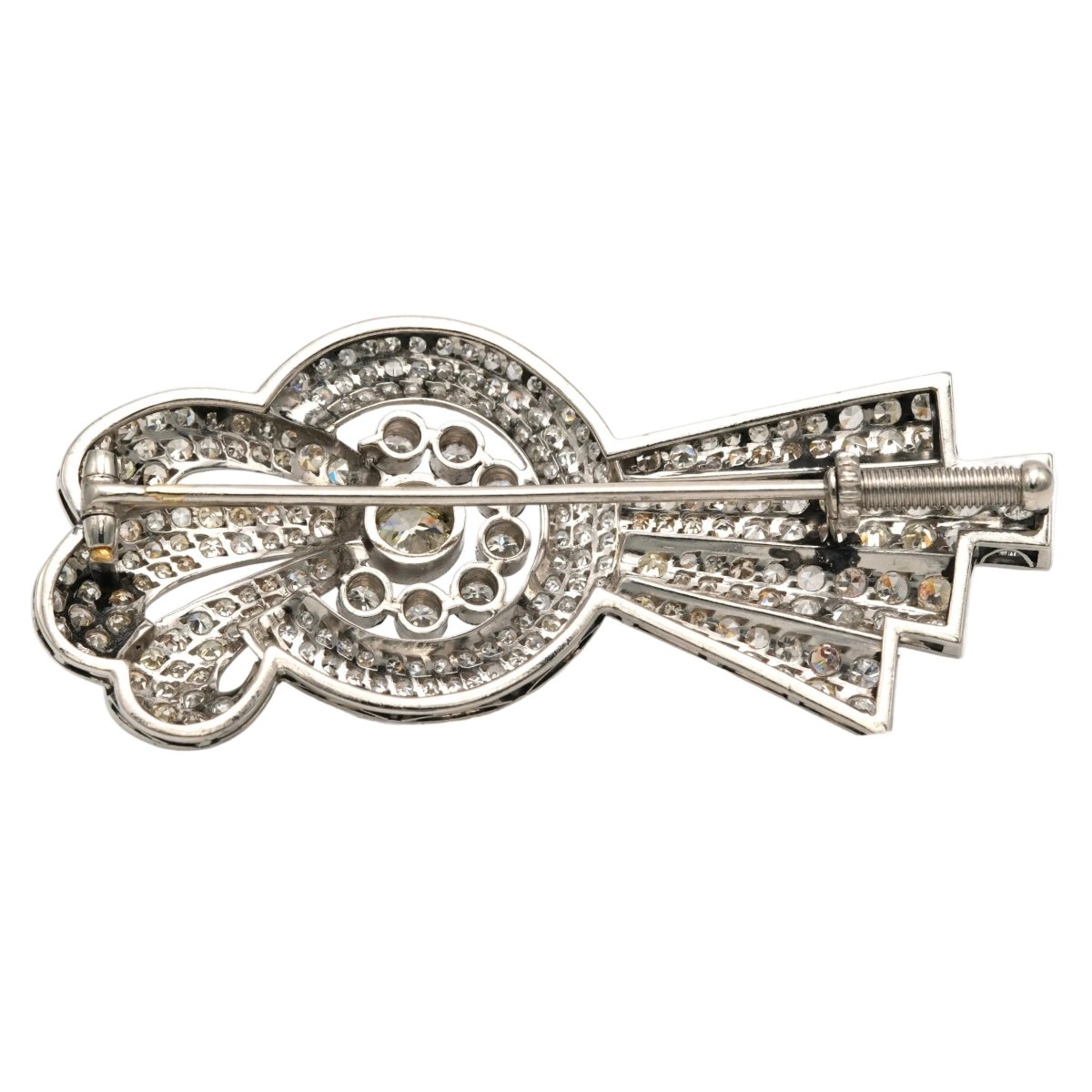 Broche Épingle en or blanc et diamants - Castafiore