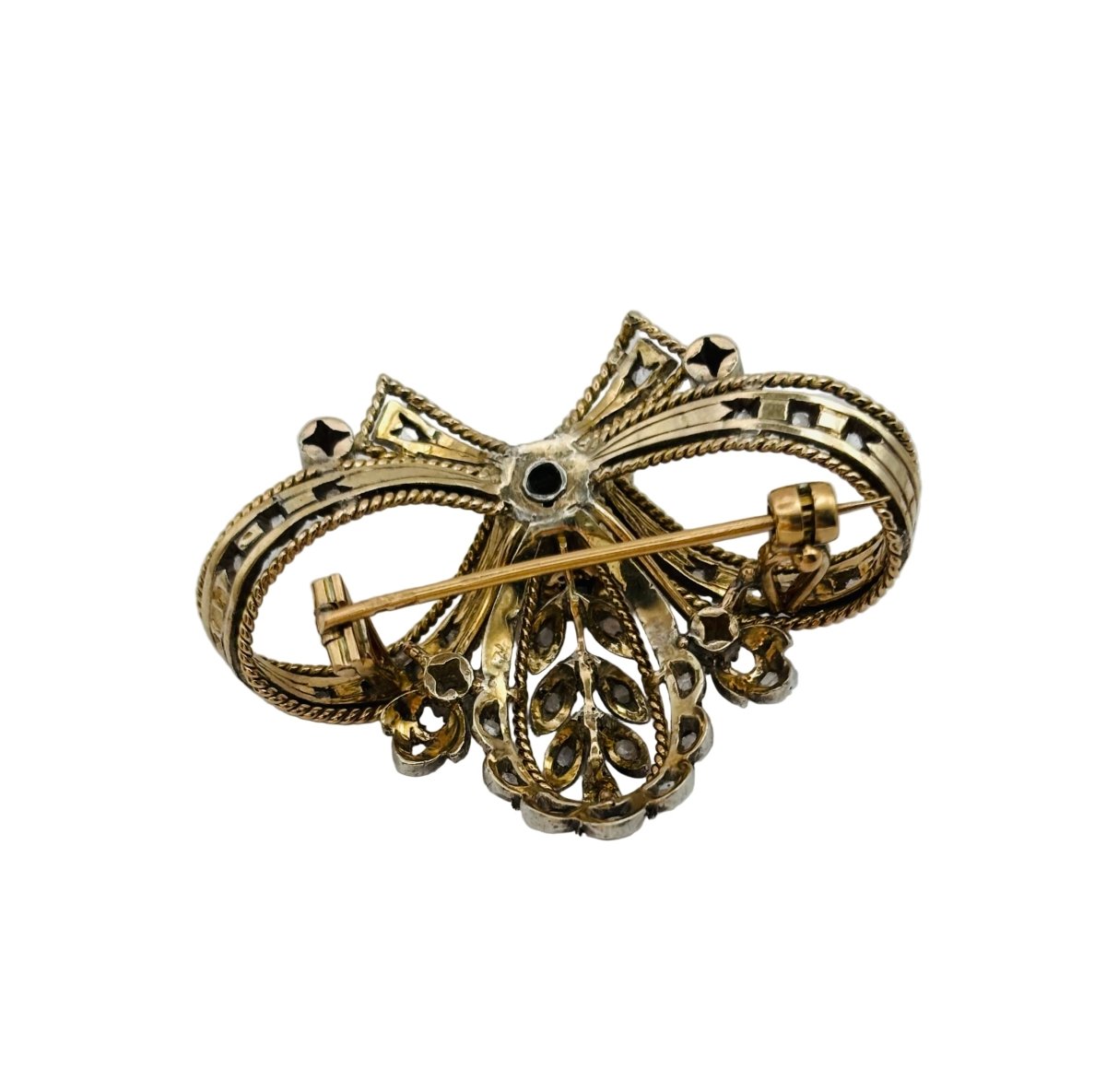 Broche Épingle en or blanc et diamants - Castafiore