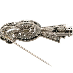 Broche Épingle en or blanc et diamants - Castafiore