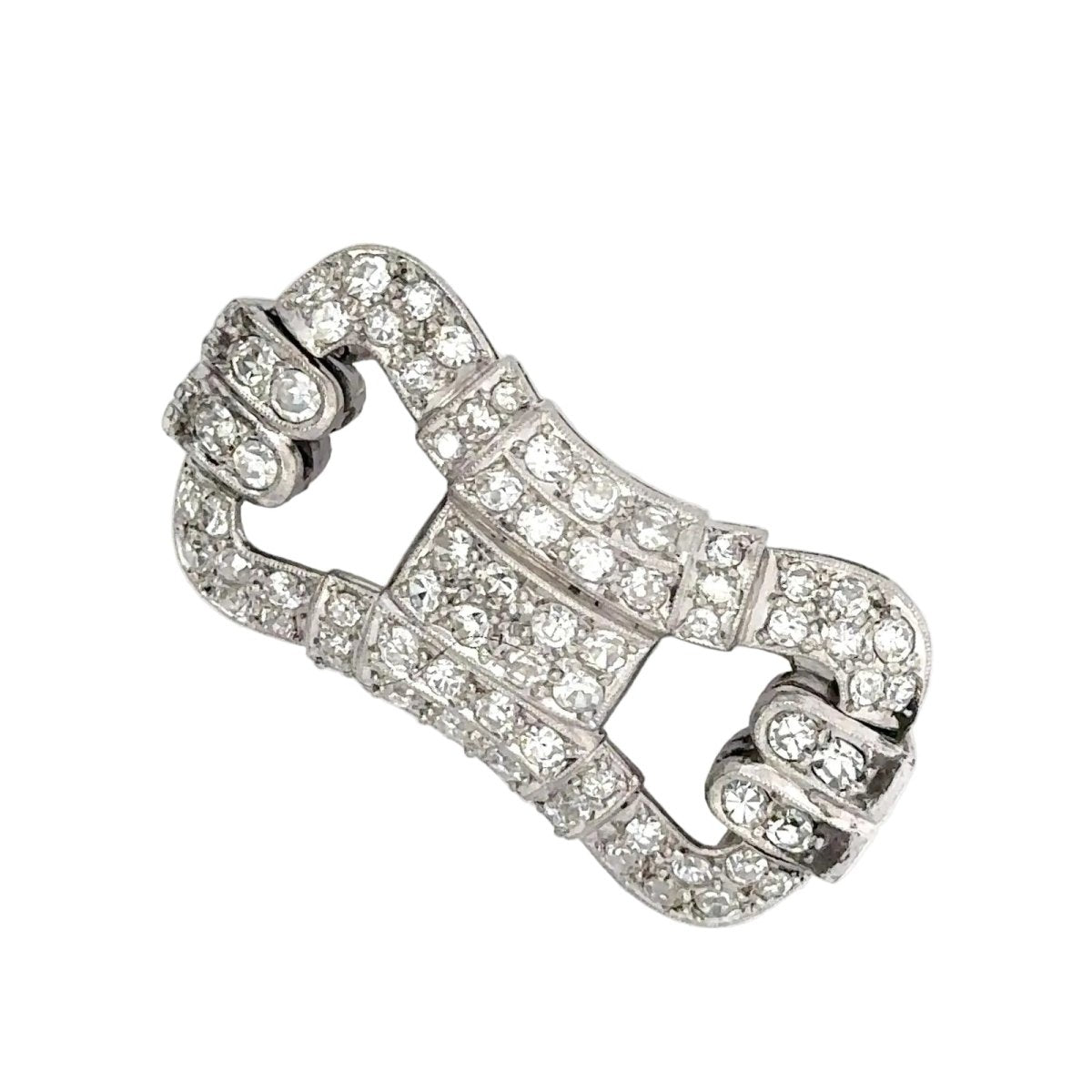 Broche Épingle en or blanc et diamants - Castafiore