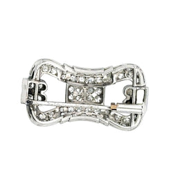 Broche Épingle en or blanc et diamants - Castafiore