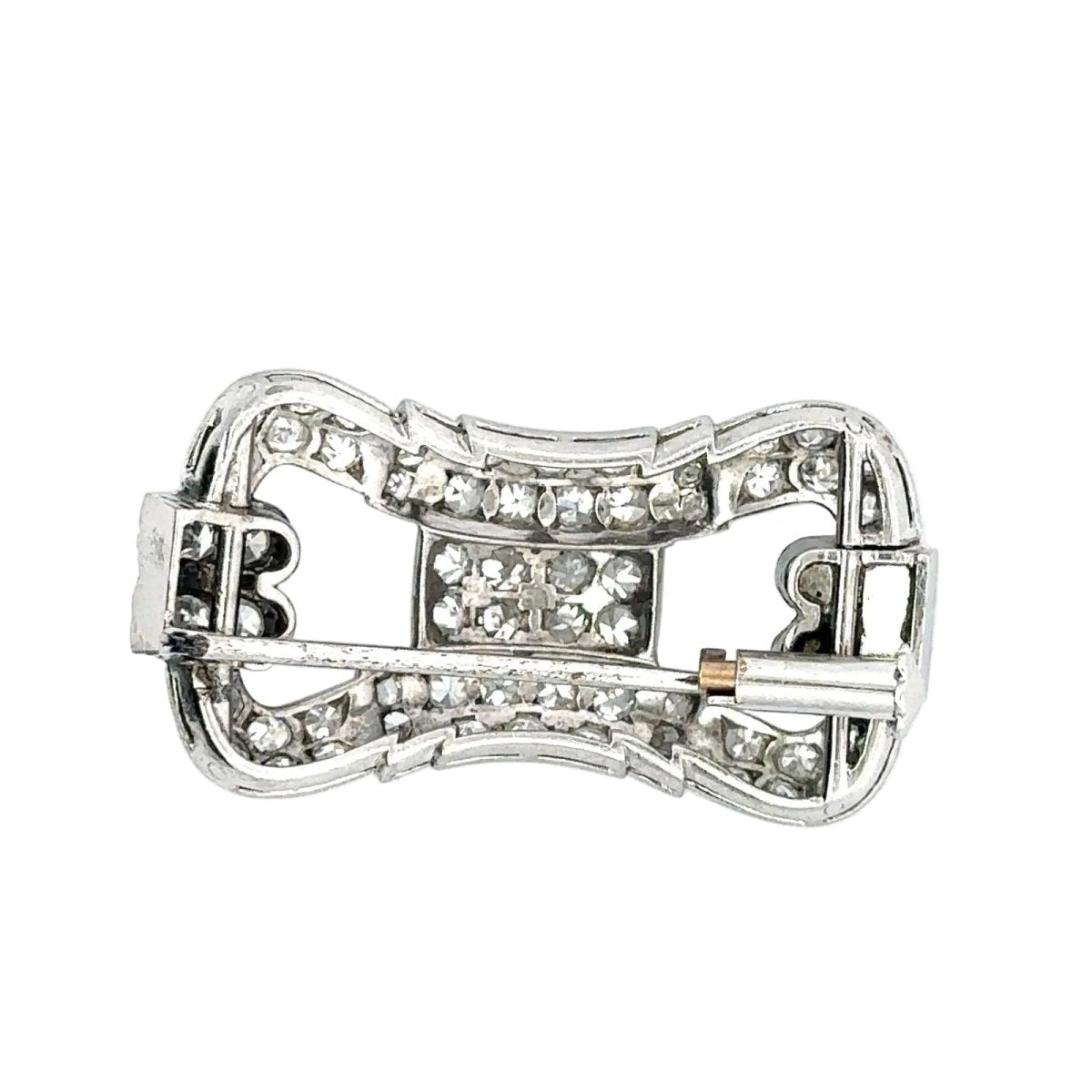 Broche Épingle en or blanc et diamants - Castafiore