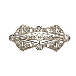 Broche Épingle en or blanc et diamants - Castafiore