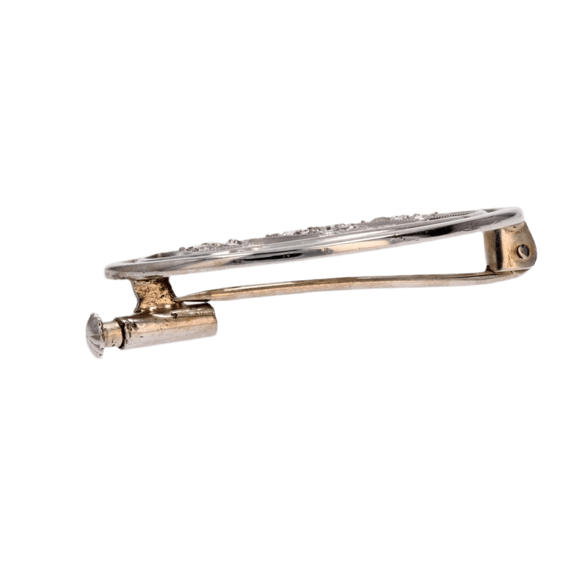 Broche Épingle en or blanc et diamants - Castafiore