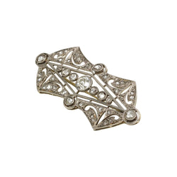 Broche Épingle en or blanc et diamants - Castafiore