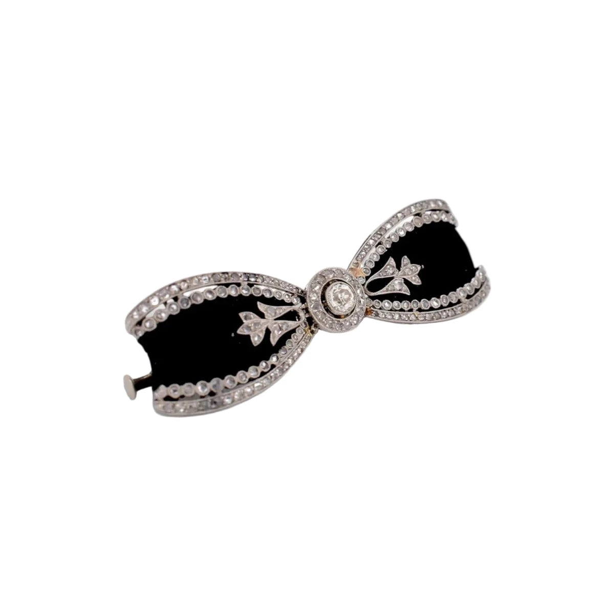 Broche Épingle en or blanc, platine et diamants - Castafiore