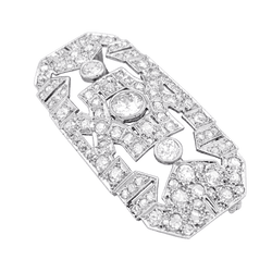 Broche Épingle en or blanc, platine et diamants - Castafiore