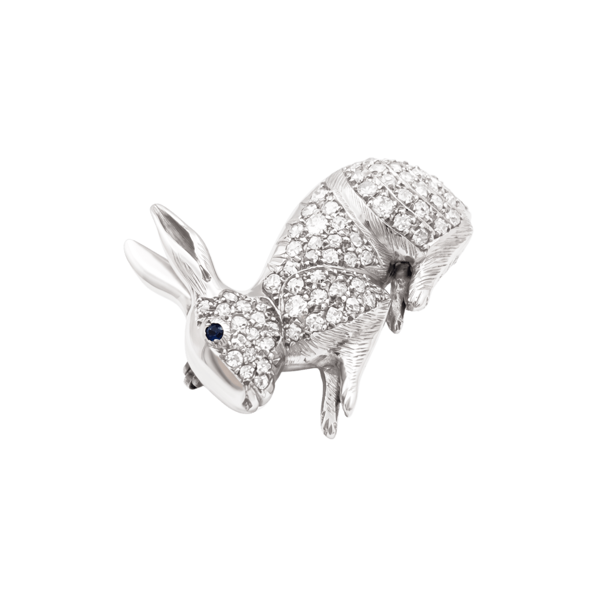 Broche Épingle en or blanc, platine et diamants - Castafiore