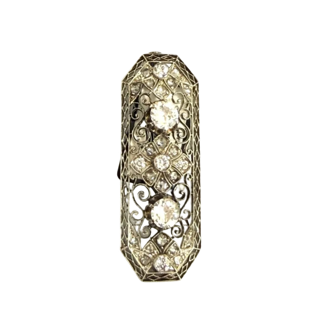 Broche Épingle en or et diamants - Castafiore