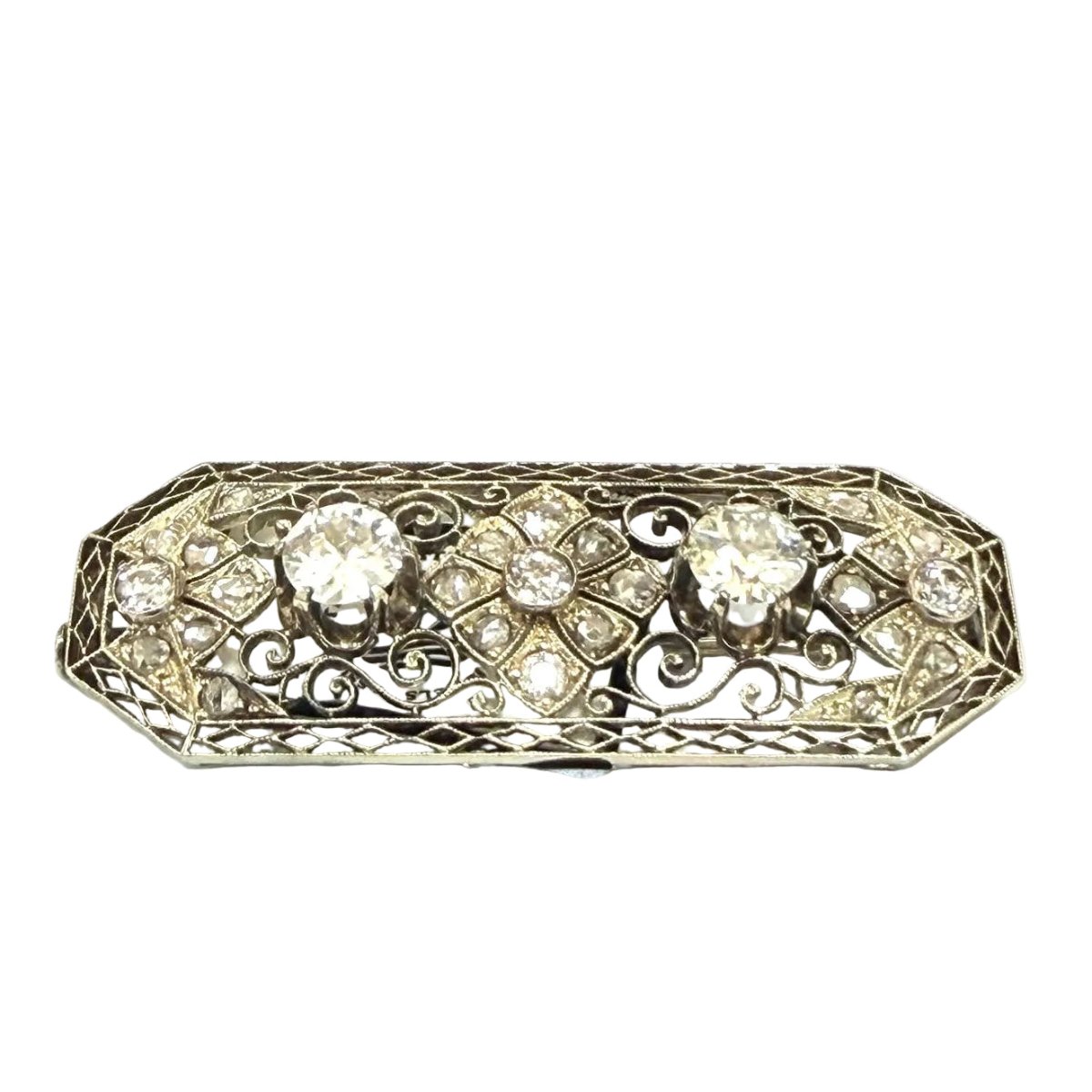 Broche Épingle en or et diamants - Castafiore