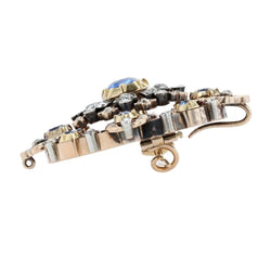 Broche Épingle en or jaune, argent, saphirs et diamants - Castafiore