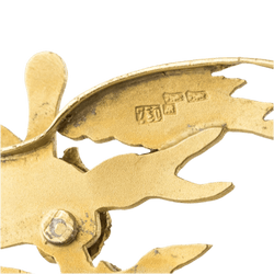 Broche Épingle en or jaune, émail et diamants - Castafiore