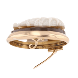 Broche Épingle en or jaune et agate - Castafiore