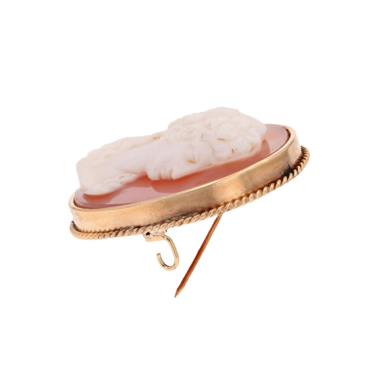 Broche Épingle en or jaune et agate - Castafiore