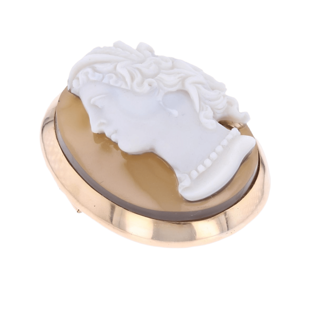 Broche Épingle en or jaune et agate - Castafiore