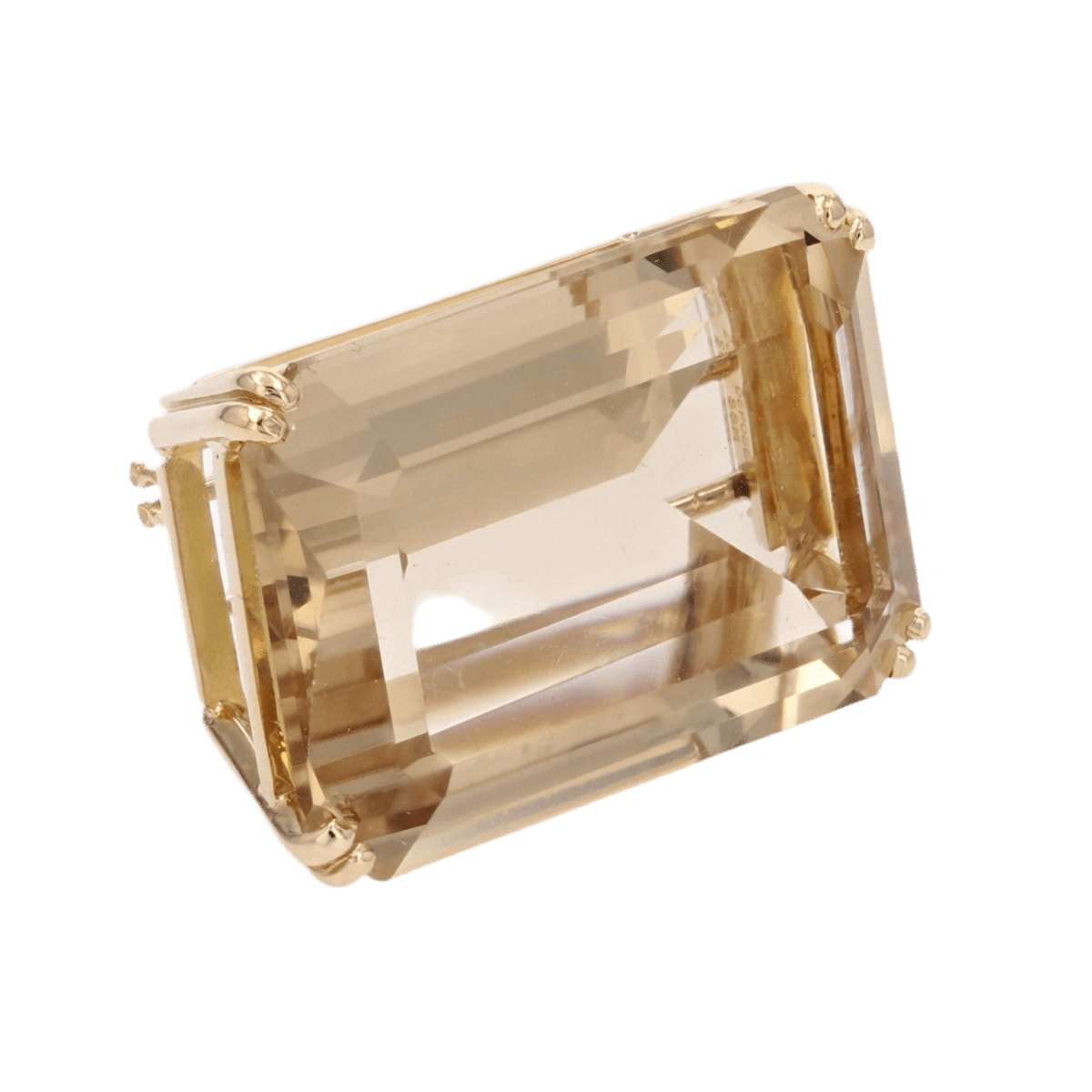 Broche Épingle en or jaune et citrine - Castafiore