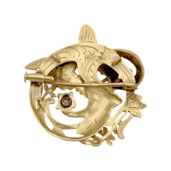 Broche Épingle en or jaune et diamant - Castafiore