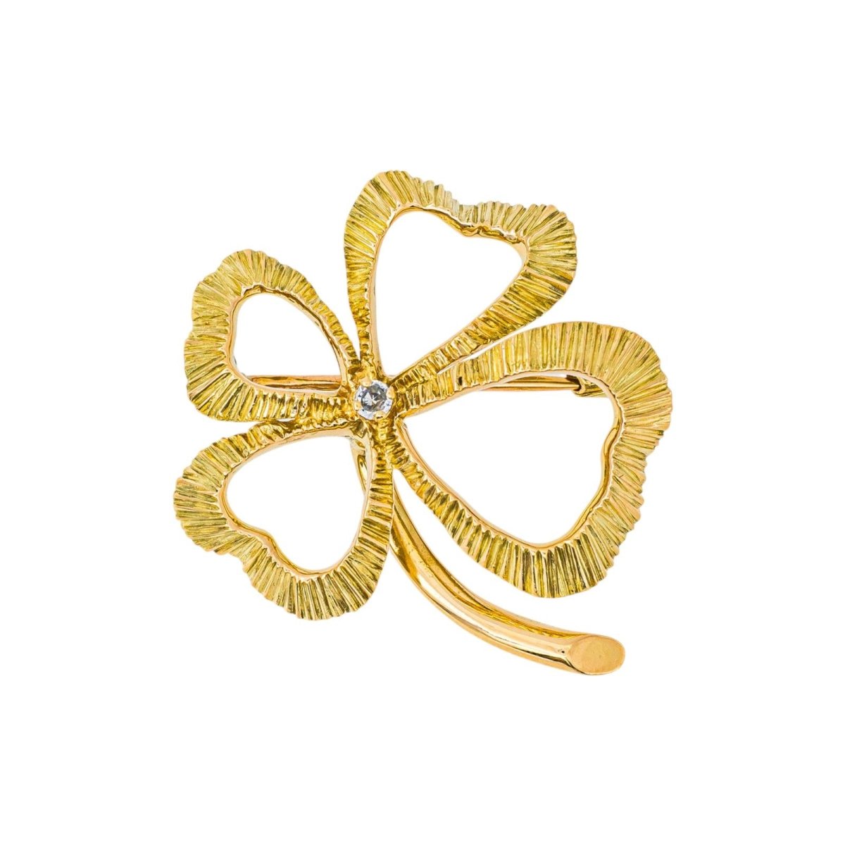 Broche Épingle en or jaune et diamant - Castafiore