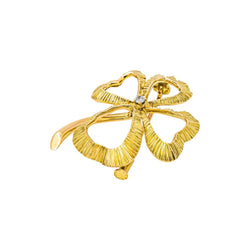 Broche Épingle en or jaune et diamant - Castafiore