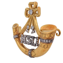 Broche Épingle en or jaune et diamants - Castafiore